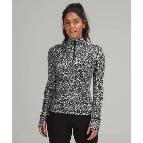 LULULEMON Women's Its Rulu Run Half-Zip Size 2 In Venture Floral Alpine White - Picture 5 of 12